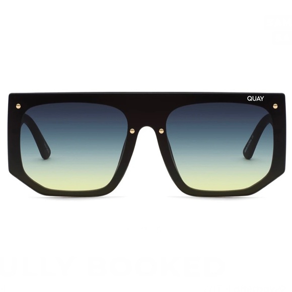Quay Australia Accessories - QUAY Fully Booked Sunglasses Black Smoke Green